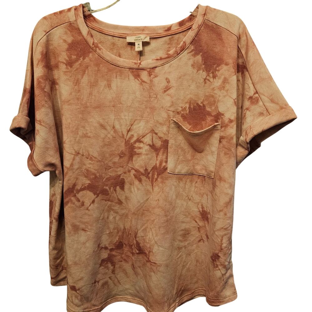 Como vintage tie dye ladies top size XL